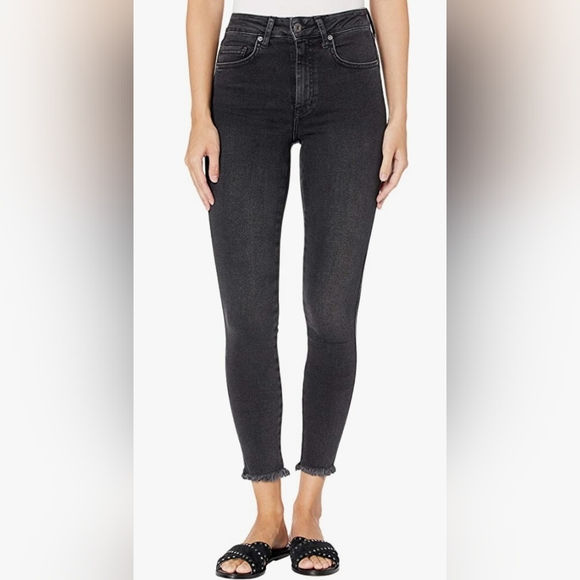 We The Free Denim - NWT We the Free Free People Frayed Hem Jegging Black
